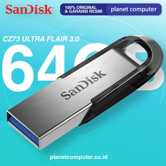 SanDisk Ultra Flair USB 3.0 150MB/s Flashdisk CZ73 64GB