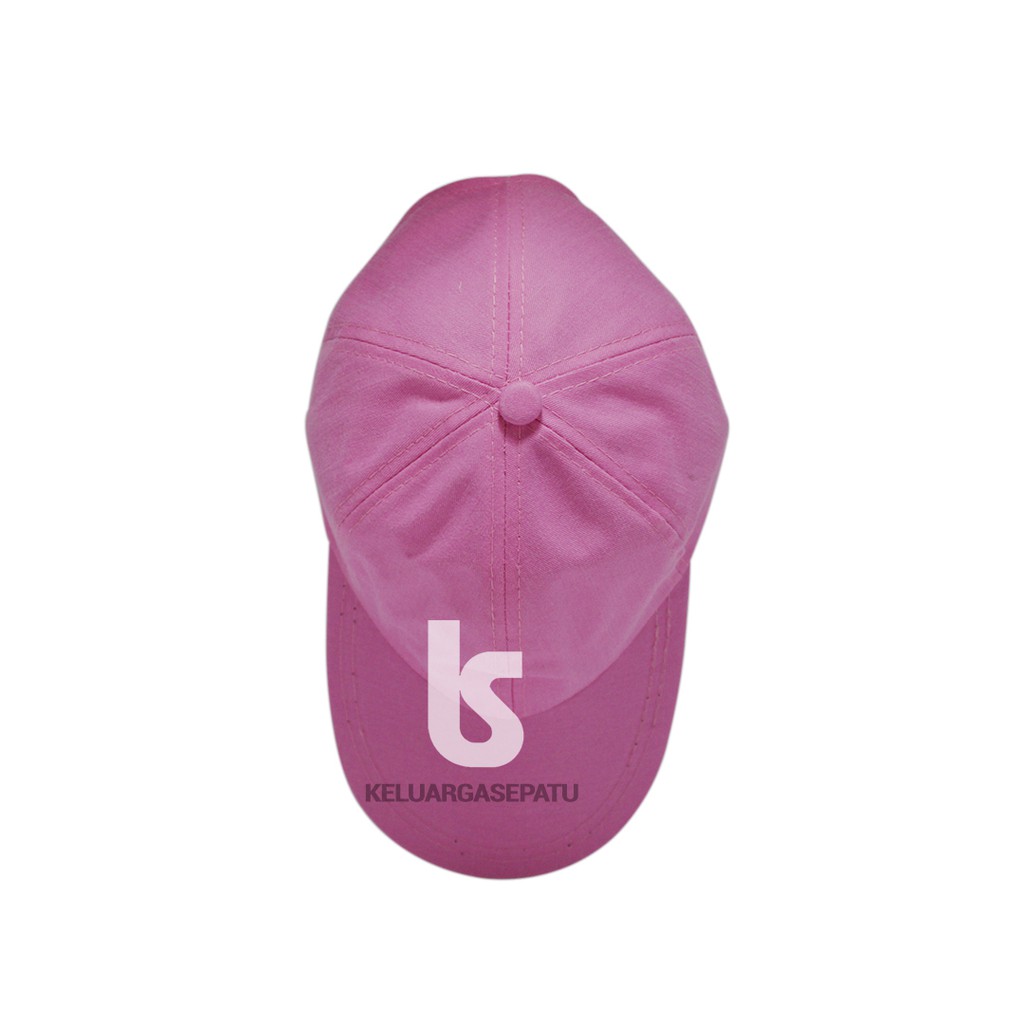 TOPI cewe sporty casual katun pink baby gridlock