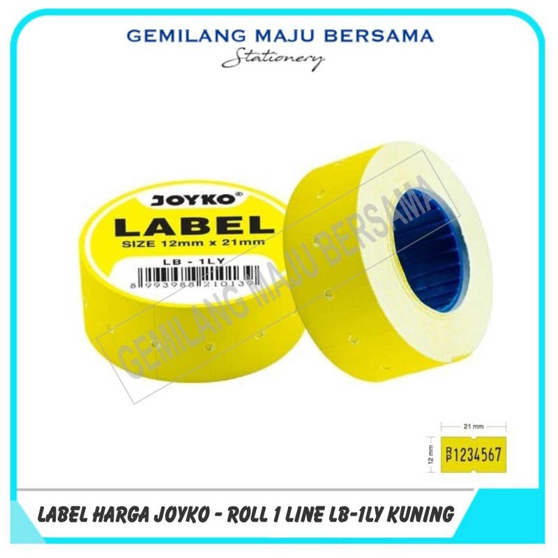 

Label Harga Joyko LB-1LY ( 1 LINE / YELLOW )