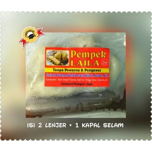 

Pempek Laila isi 3 ( 2 Kapal Selam + 1 Lenjer) plus Sambal Cuka