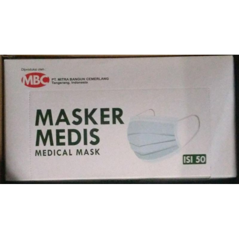 Masker medis MBC isi 50 pcs.