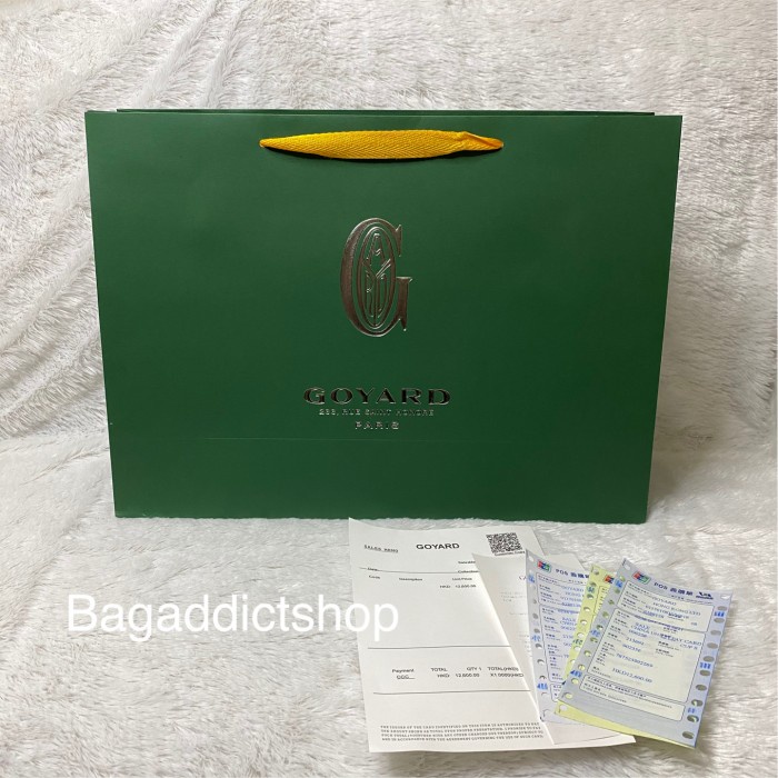 

(TERLARIS) BagAddict Jual Paperbag G0yard L Paperbag SET (Paperbag + Bill)