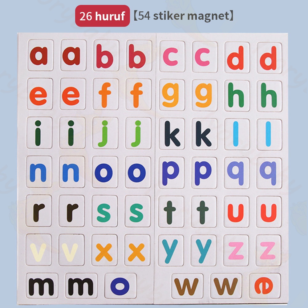 Ivorybaby Mainan edukasi anak magnet book buku belajar menulis huruf dan angka