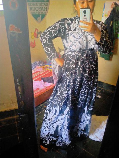 Ms Gamis Batik Sriwedari Maxi Katun Bumil Allsize Dan Jumbo