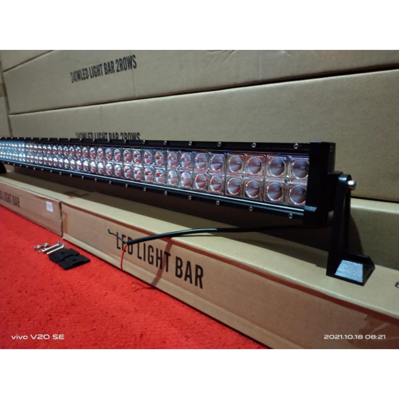 LED BAR 120 W 60 dan 105 CM OFFROAD LIGHT BAR WATERFROP LED Osram