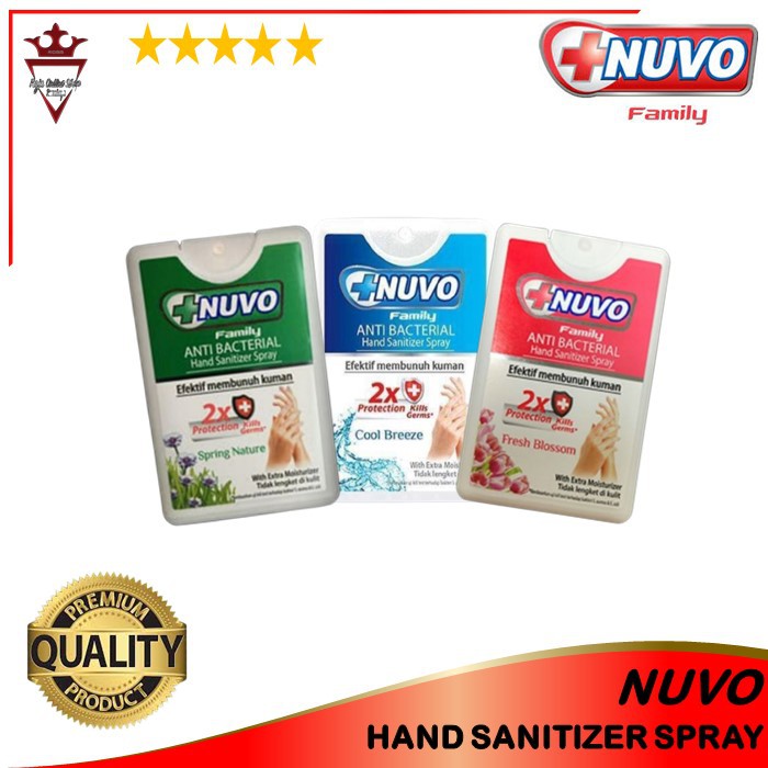 NUVO FAMILY HAND SANITIZER POCKET SPRAY ORIGINAL