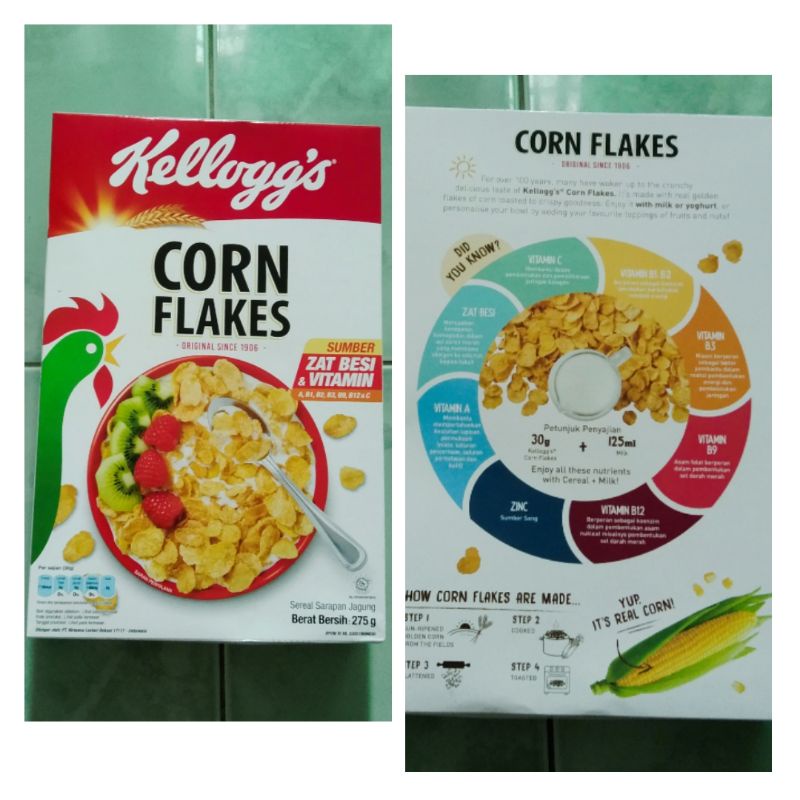 

Kellogg's Corn Flakes sereal sarapan jagung 275gr