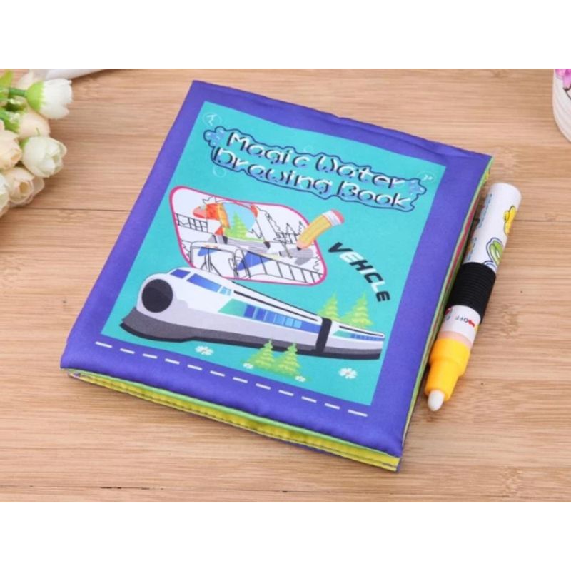 

magic water drawing book vehicles soft cloth water painting book