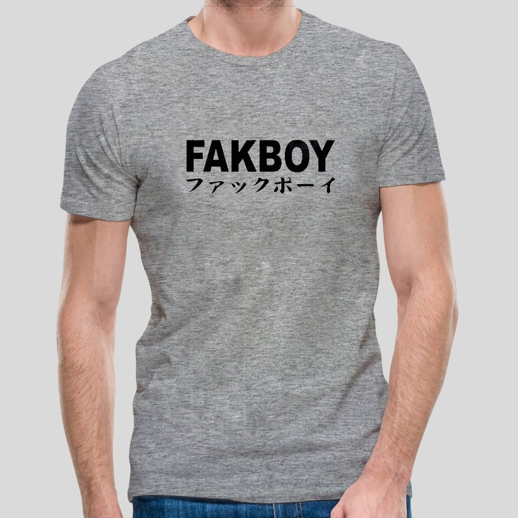 bisa COD / DS - Kaos oblong FAKBOY / kaos oblong / kaos santai / baju santai pria