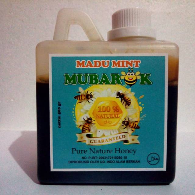 

Madu ternak Mubarok Mint#500gr