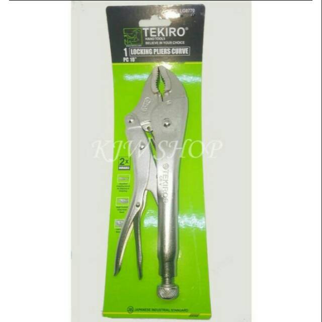 Tang Jepit Tekiro 10 Locking Plier 10inch Tang Buaya Tekiro 10 Inch Tang Bengkok 10