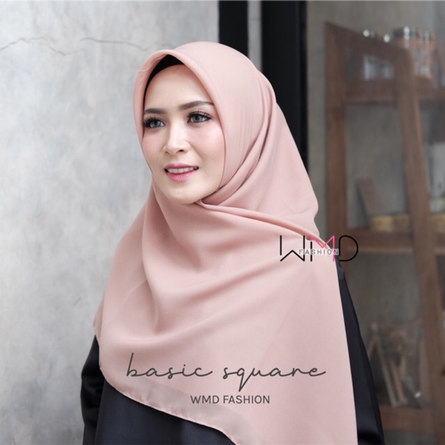 Hijab Segiempat Basic Square Poly Cotton Original 100rb 