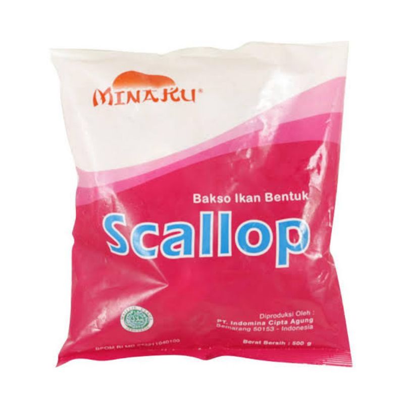 

Minaku scallop / olahan ikan berbentuk scaloop / murah enak / 500 gr