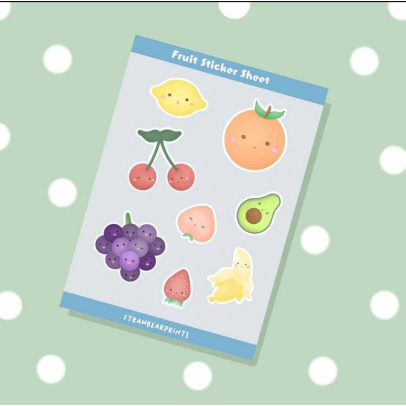 

FRUIT STICKER/STIKER UNTUK PLANNER/JURNAL/CATATAN/DIARY