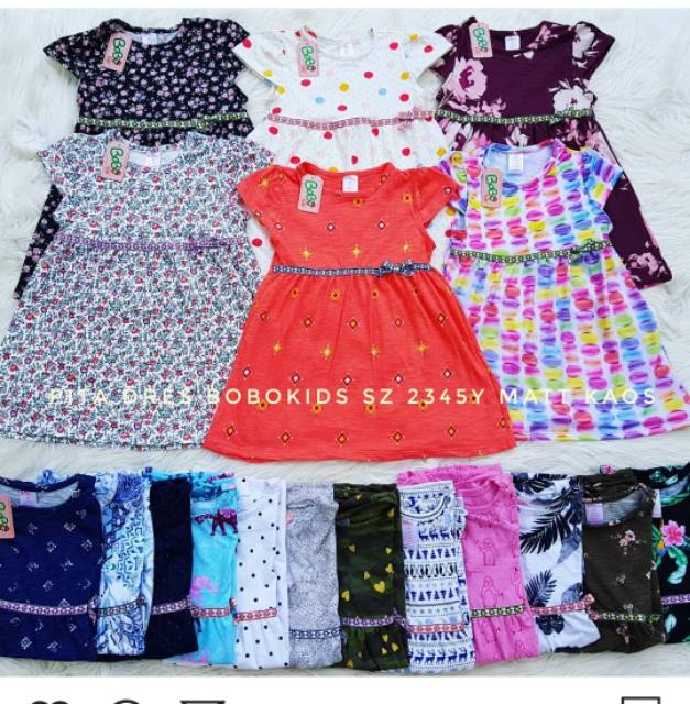 Dress perempuan BRANDED usia 1-4 tahun TERLARIS-1