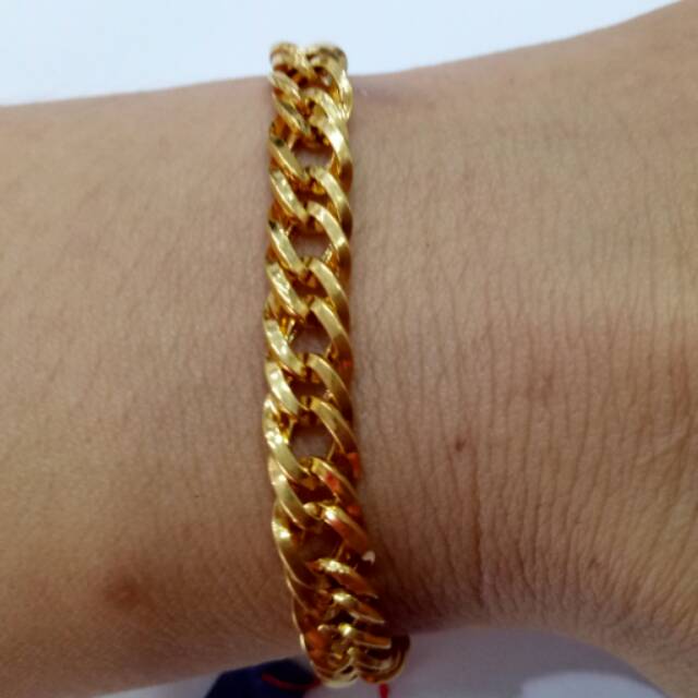  Gelang  emas  asli kadar 875 model  sisik naga Shopee Indonesia