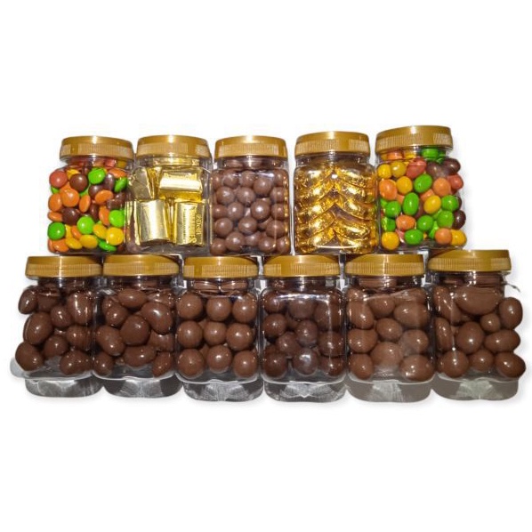 

coklat Silverqueen dan Delfi kemasan toples 200ml