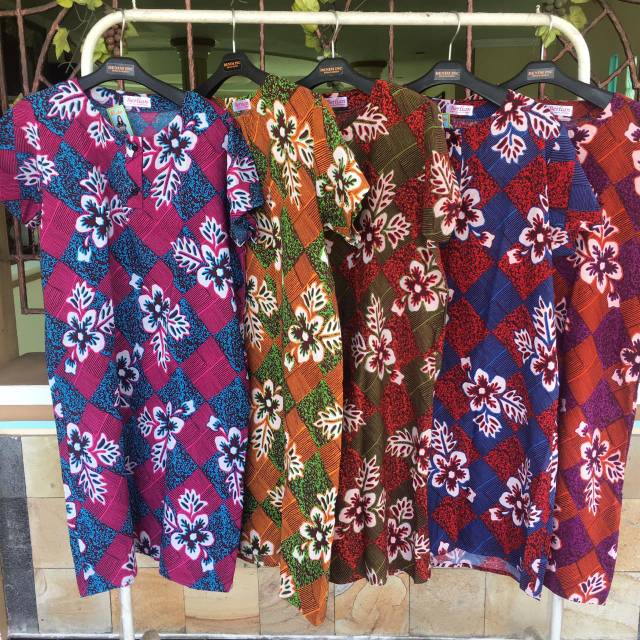 Daster Batik Wanita/Baju Tidur Wanita/Daster Batik Solo/Terusan Baju Perempuan