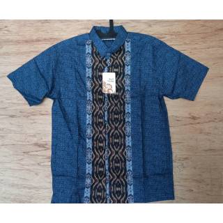  OBRAL BAJU  MUSLIM KOKO  PRIA  BATIK RAMAYANA BIRU 