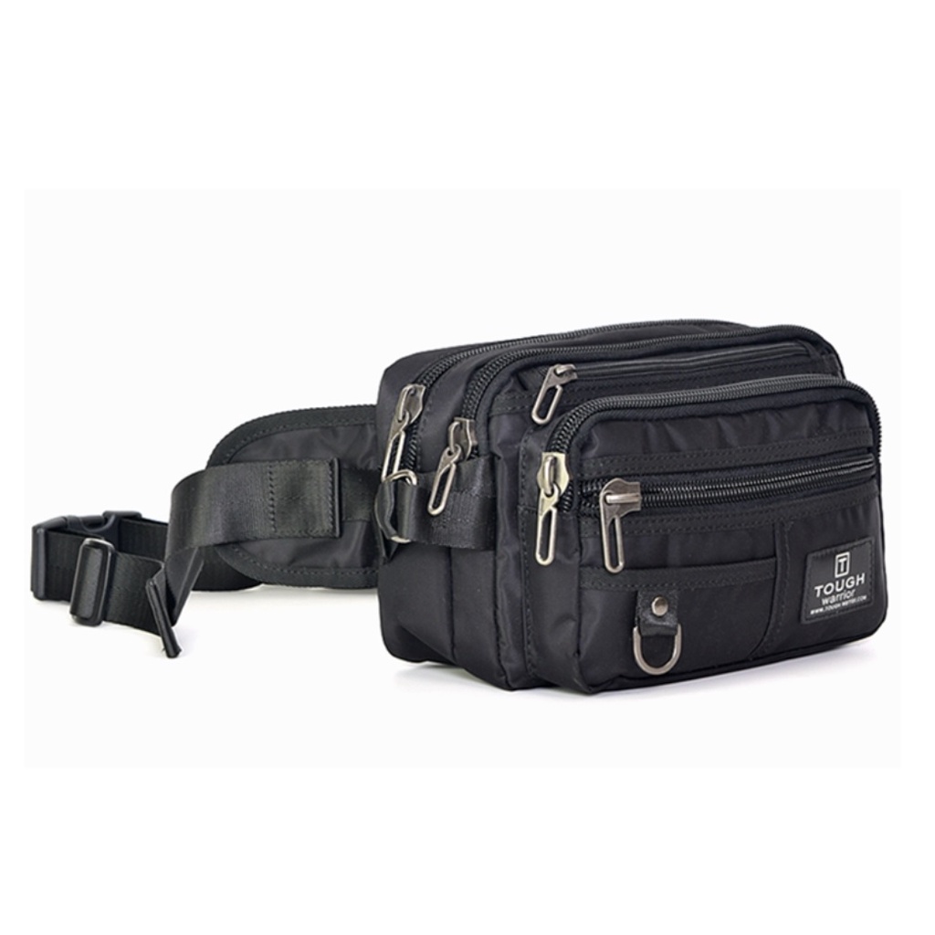 TAS PINGGANG ORIGINAL TOUGH WARRIOR 5208A WAISTBAG TOUGH WARRIOR WITH 7 ZIPPER AND ADDITONAL POCKET