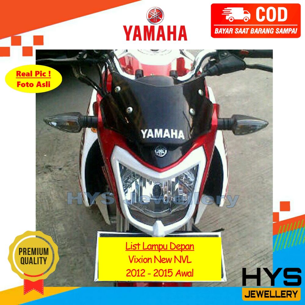 [PROMO] List Lampu Depan Vixion New NVL 2012 2013 2014 2015 Awal - Cover Lislampu Ring Head Kedok La