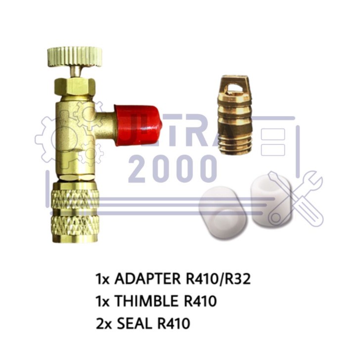 Adapter Nepel R410/R32 / Nepel Ac Mobil Angin Kompresor 1/4 / Nepel Sambungan Selang / Alat Alat Ac
