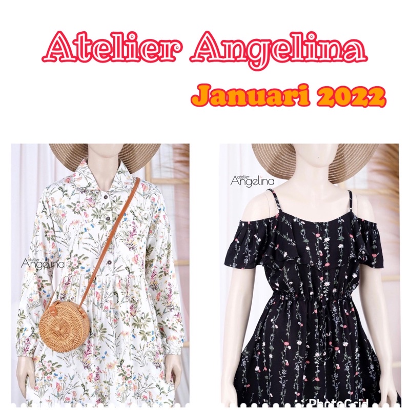 Atelier Angelina Januari 2022 (anna wildflower size M, emily black medium)