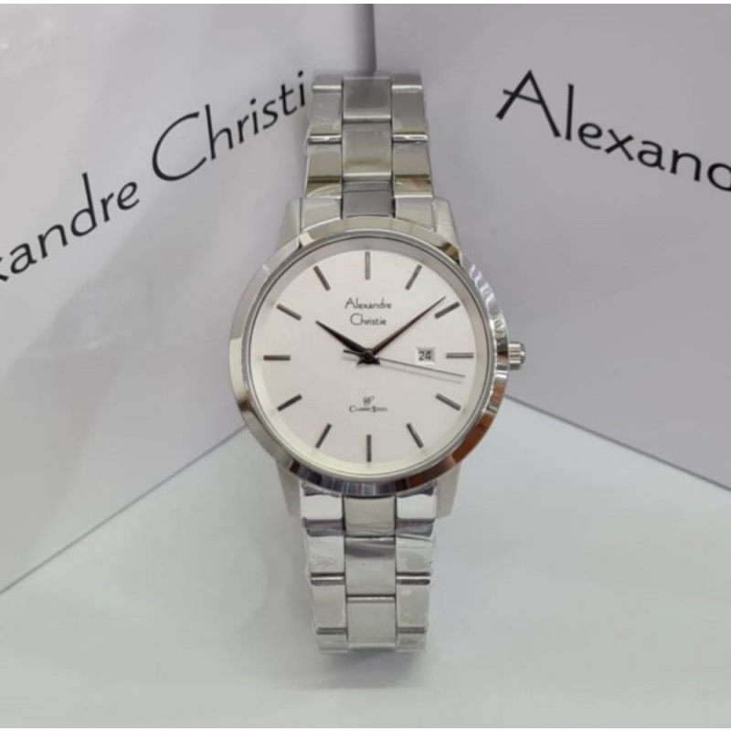 Jam Tangan Wanita Alexandre Christie AC 8645/AC8645 Silver Original