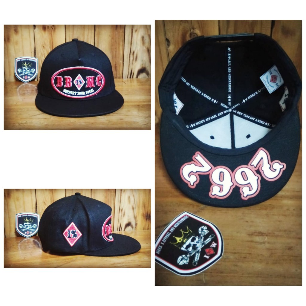 SNAPBACK BIKERS BROTHERHOOD 1% MC ORIGINAL FREE STICKER