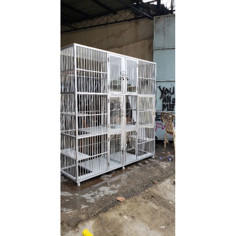 Kandang Kucing 6 Kamar Aluminium