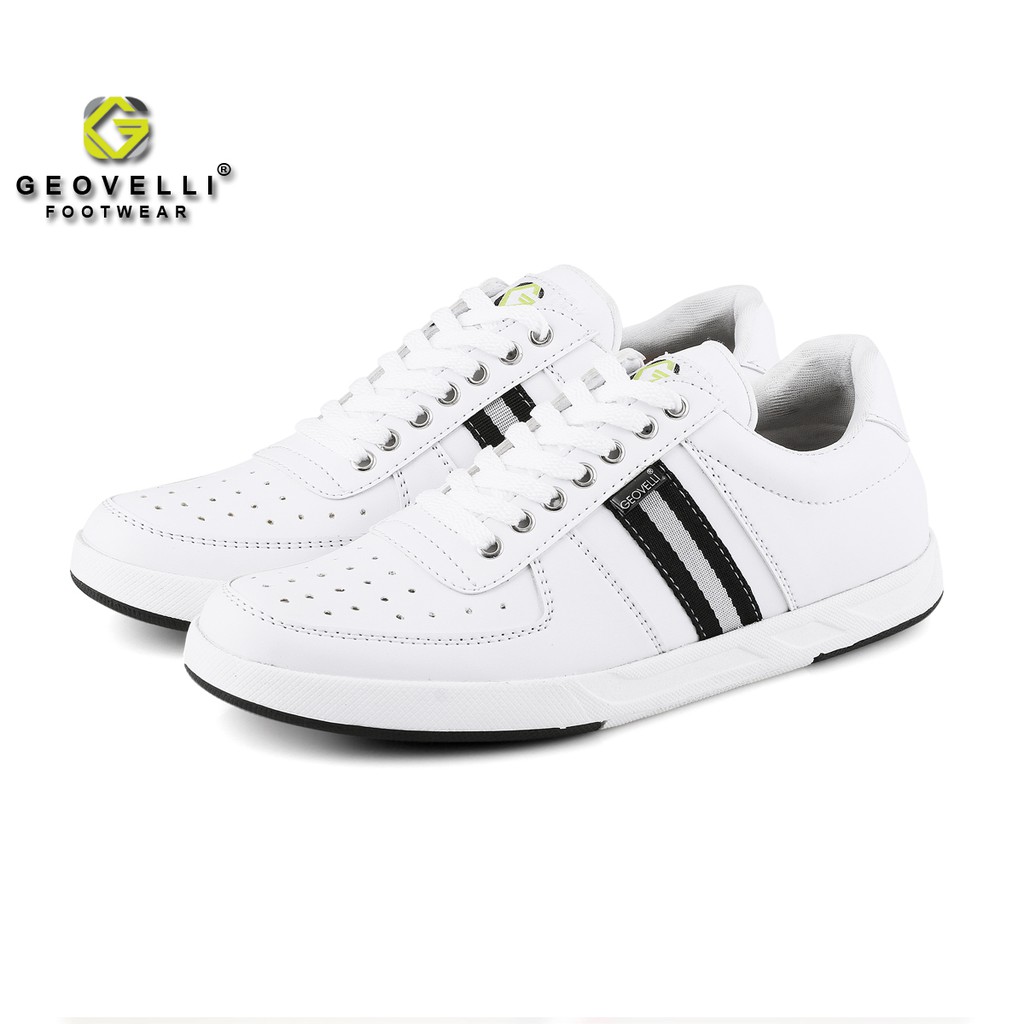 GvlGeovelli 39-43 Warna Putih - Sepatu Sneakers Casual Sport Sekolah Pria Wanita Geovelli