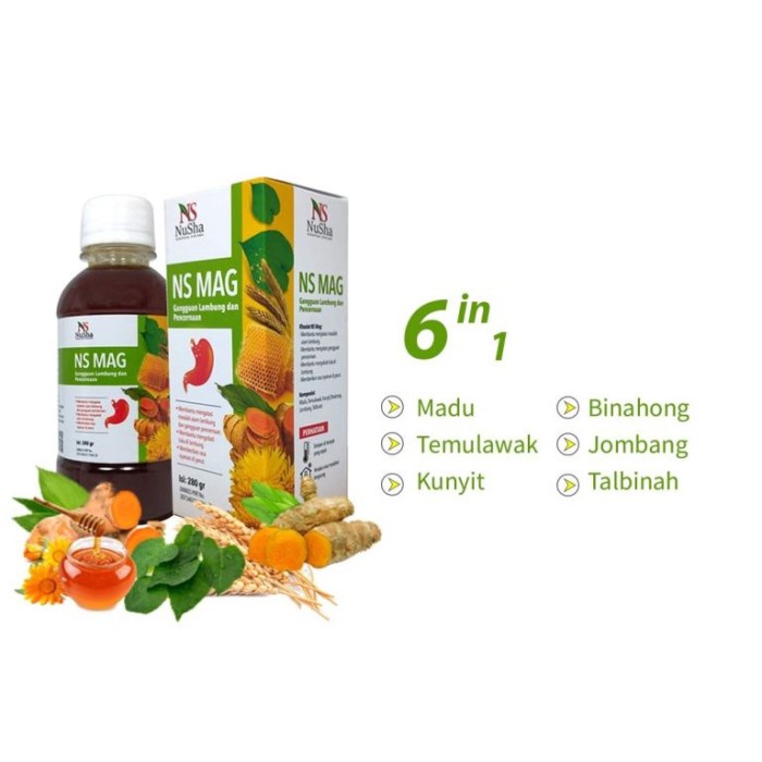 MADU NS MAG OBAT HERBAL ASAM LAMBUNG - GERD - MAG ATAU MAAG, PENCERNAA TERBARU