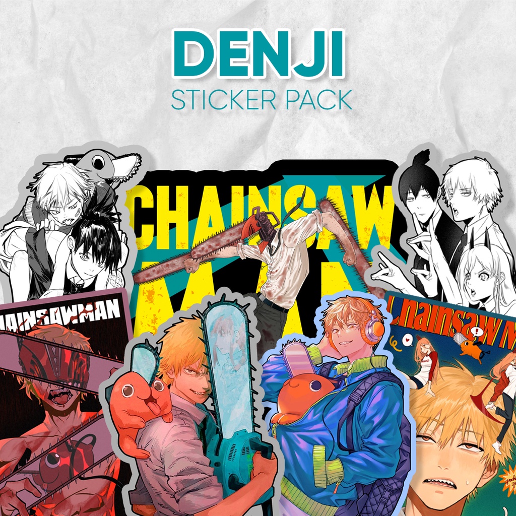 

Stiker Pack Denji Anime Chainsaw Man Sticker Waterproof