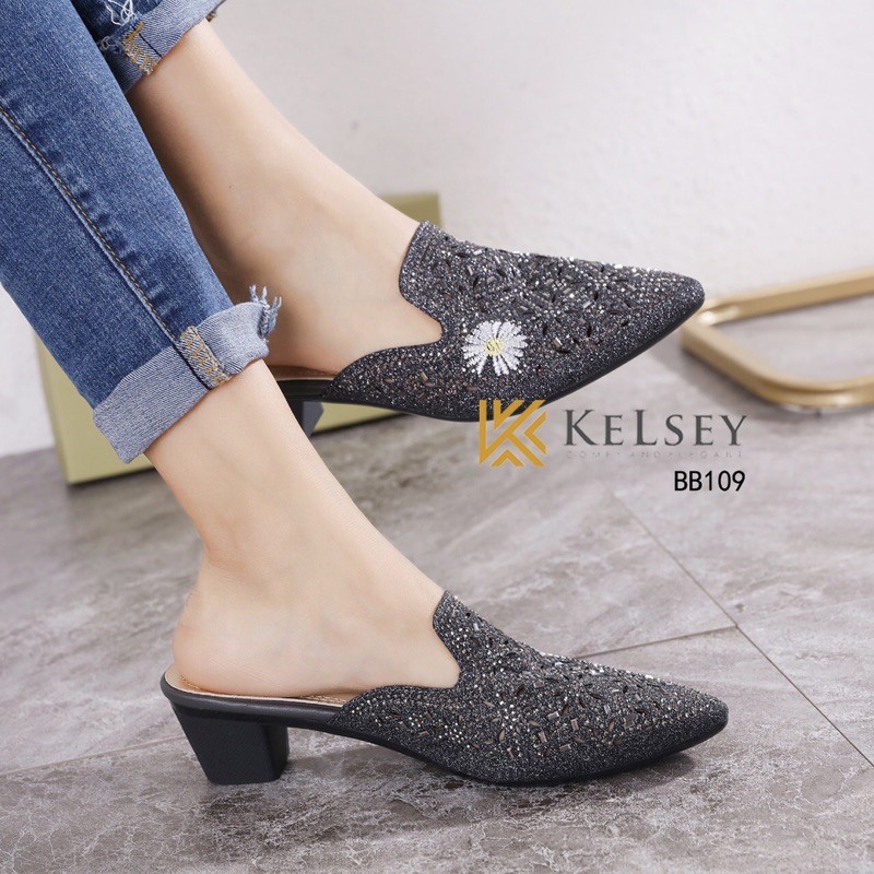 Kelsey Sendal Heels Wanita 5cm BB109