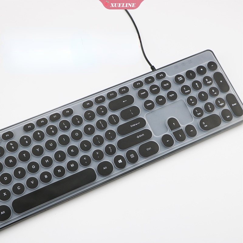 Skin Cover Pelindung Keyboard Bentuk Bulat Anti Air Gaya Punk