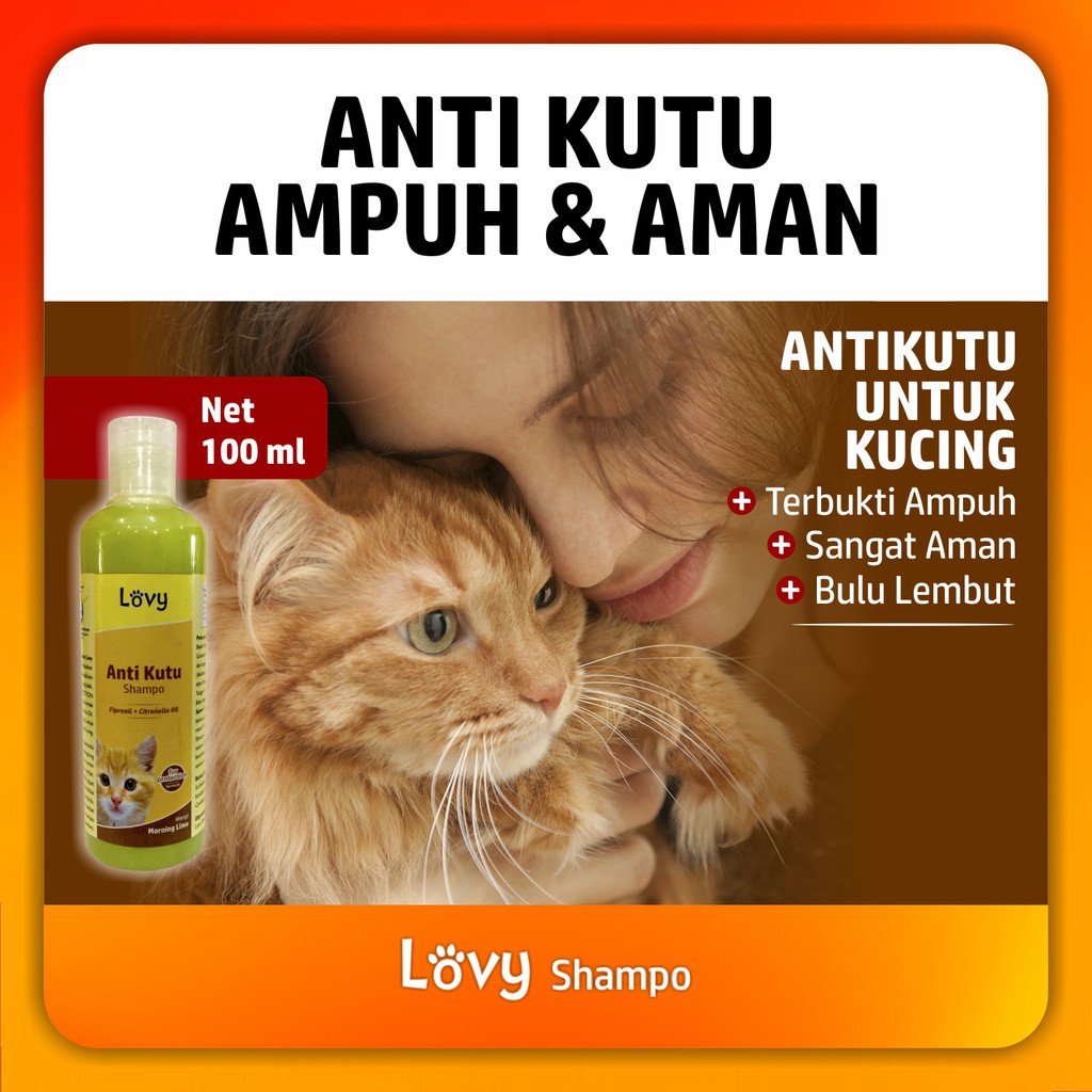 Jual Shampo Kucing Anti Kutu Sampo Kucing Shampoo Kucing LOVY 100 ML