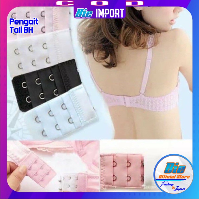 Pengait Bra Extension / Tali BH 2 &amp; 3 Baris Impor Best Seller