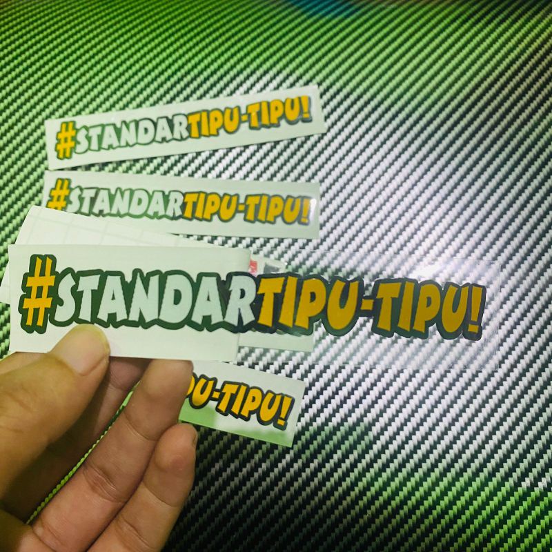 Sticker standartiputipu stiker viral standar tipu tipu cutting sticker, sticker motor