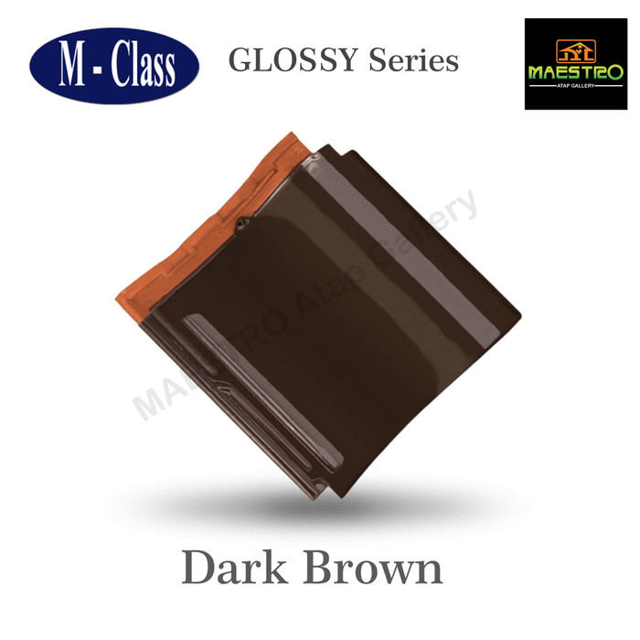 M-CLASS Genteng Keramik Glossy Dark Brown