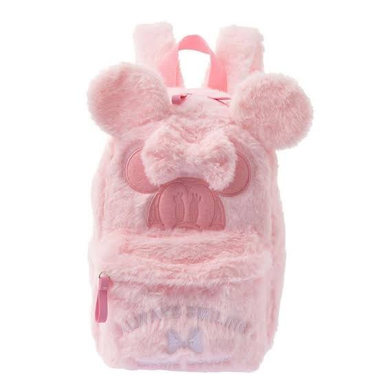 Disney mickey / minnie fluffly backpack original