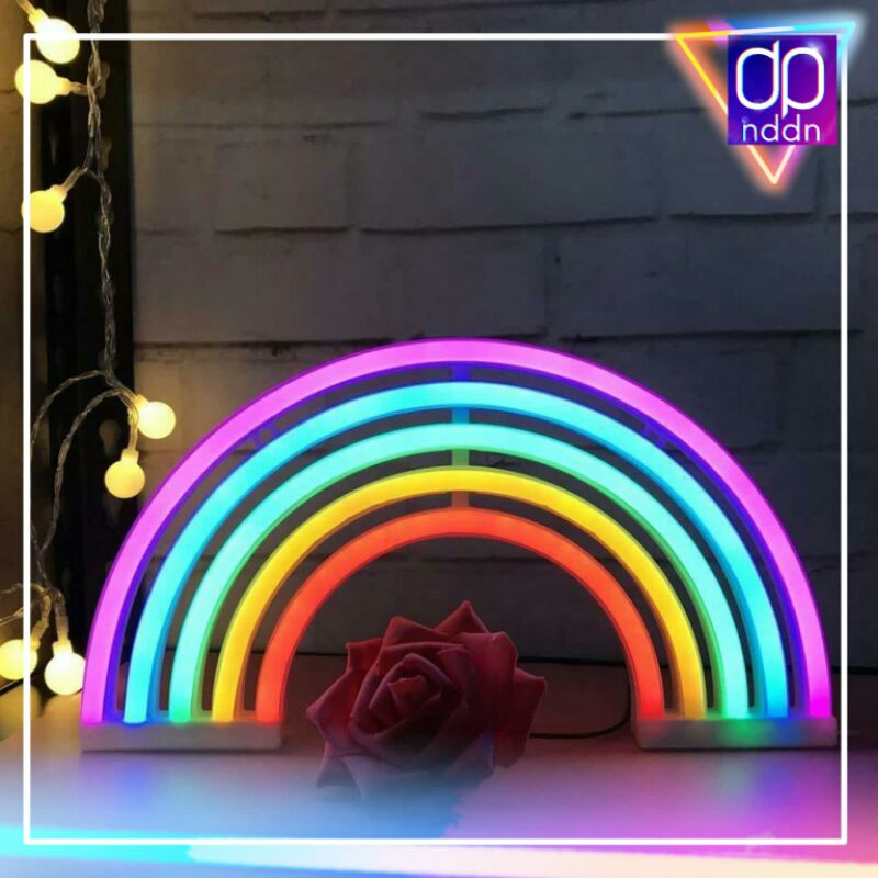 Lampu Hias Neon Flex Custom Pelangi