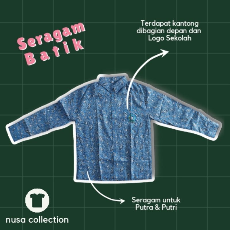 Seragam Batik SMPN 5 Tamsel (Kls 7,8,9)