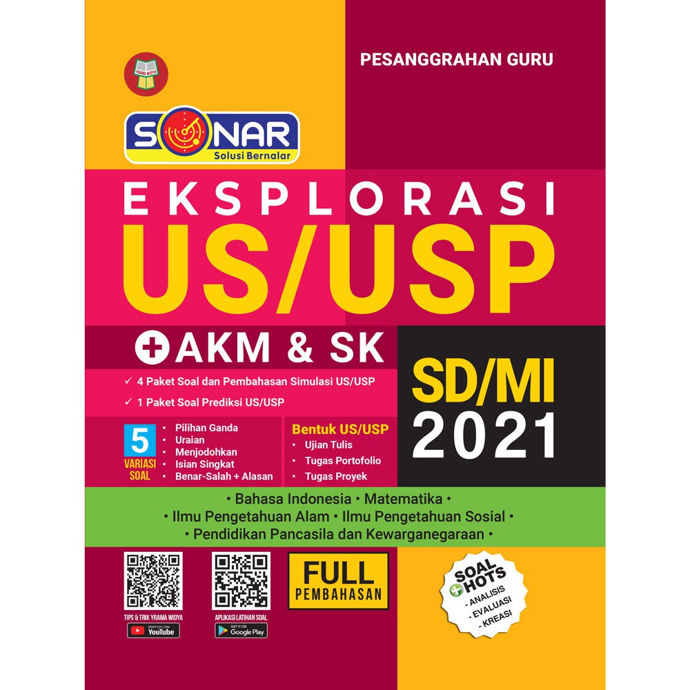 Buku Eksplorasi Us Usp Akm Sk Sd Mi 2021 Buku Ujian Nasional Ujian Sekolah Sd Mi 2021 Shopee Indonesia