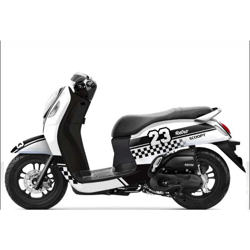 DECAL SCOOPY 2021CAFE RACER-STICKER SCOOPY PRESTIGE 2021 FULLBODY ALL NEW SCOOPY 2020 2021 2022 2023