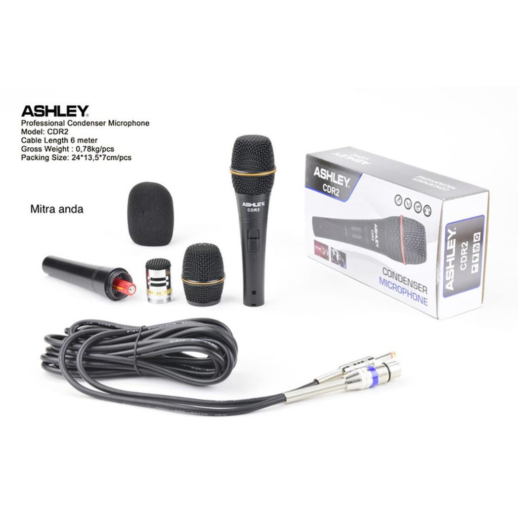 gitar bass murah berkualitas Mic condenser ashley CDR2 Murah