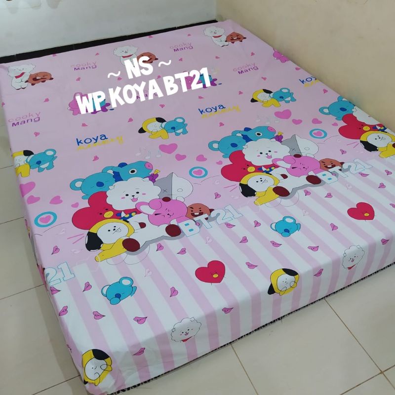 sprei waterfroop karakter murah ukuran 120x200,160x200,180x200,200x200-K1
