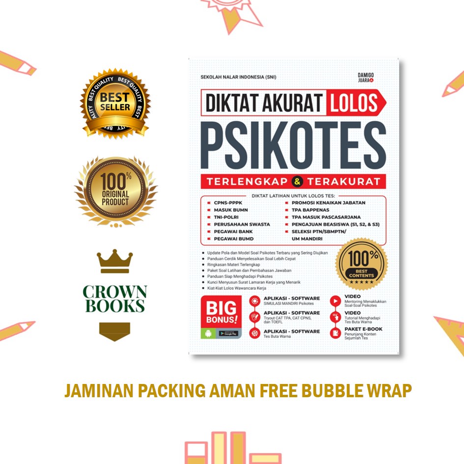 Jual Buku Diktat Akurat Lolos Psikotes Terlengkap Terakurat Damigo Books Shopee Indonesia