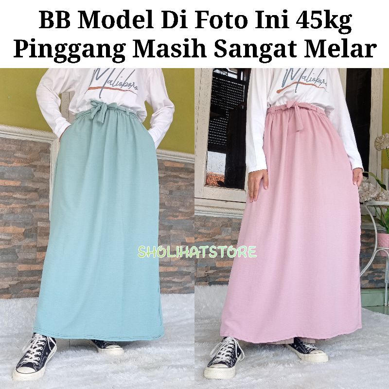 ROK A LINE CRINKLE AIRFLOW IMPORT PREMIUM ALL SIZE FIT SIZE XL BB SAMPAI 70KG / ROK PANJANG LEBAR BAHAN AIRFLOW PREMIUM / ROK CRINKLE HIGH WAIST / SKIRT CRINKLE AIRFLOW IMPORT PREMIUM / ANROK CRINKLE TERBARU / ROK  WANITA TERBARU 2023 / SHOLIHATSTORE