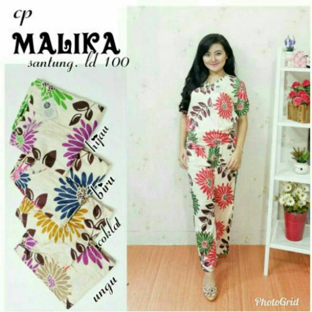 Setelan fendi cp malika harga grosir baju murah wanita batik modern