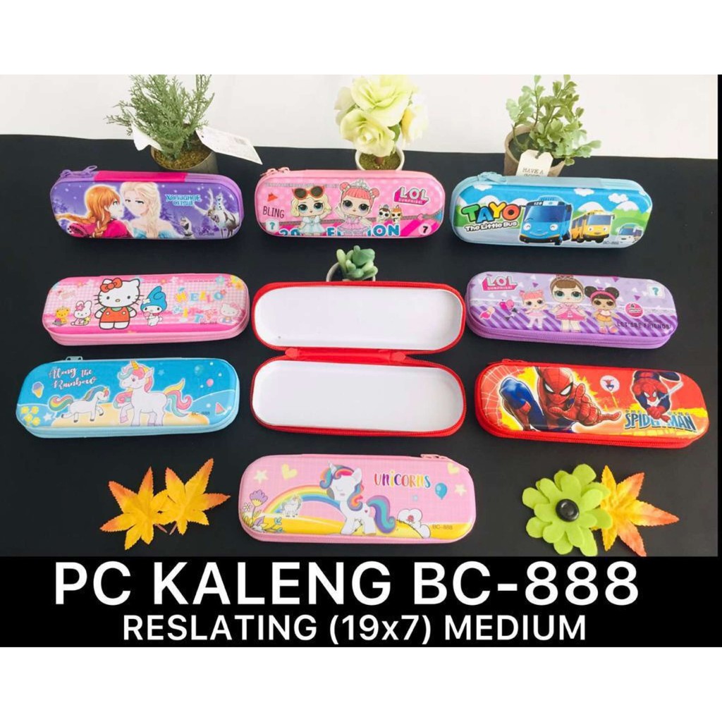 

ROYALE STATIONARY - Kotak Pensil Kaleng dengan Resleting Karakter Kartun. Murah